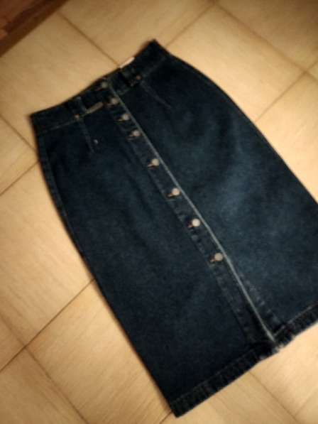 Новая синяя джинсовая юбка-карандаш 33 размера
