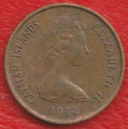 Каймановы острова 1 цент 1972 г. Кайманы в Орле