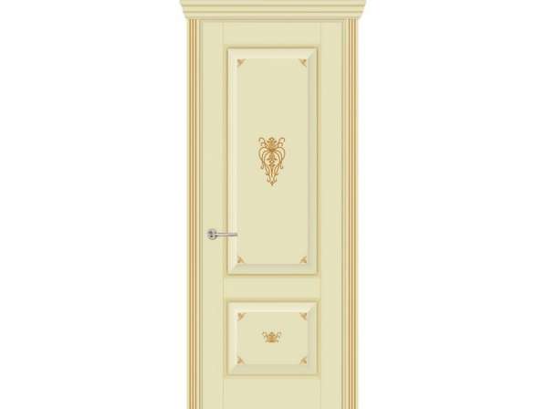 Дверь Практика, Верона, акварил Афины, дг, декор золото.