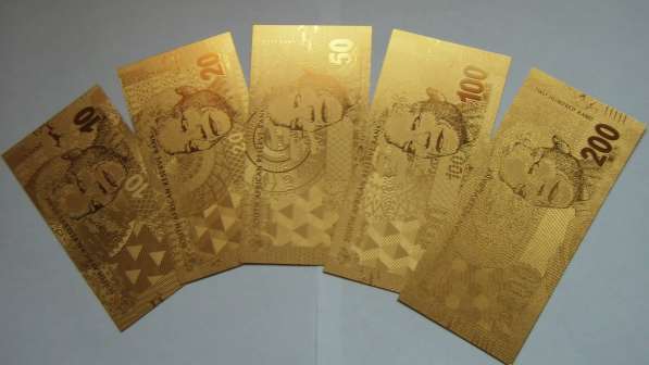 Коллекция золотых банкнот 24 к 20 штук + сертификат в Артемовский фото 5