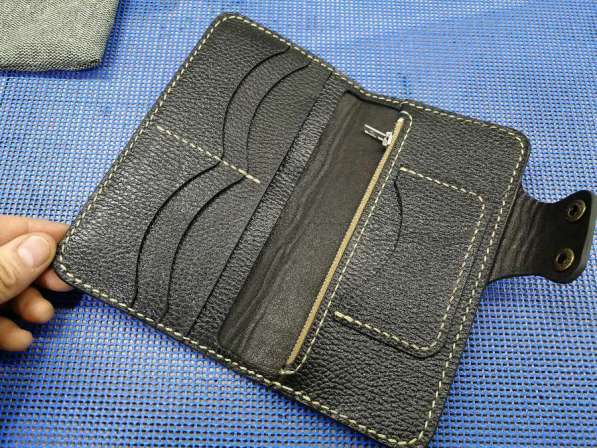Кожаный кошелёк ручной работы в Новосибирске фото 7