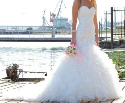 Шикарное свадебное платье экзотик