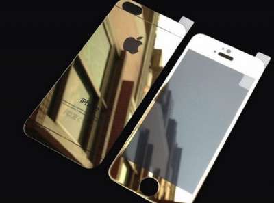 Золотое стекло для Iphone 5