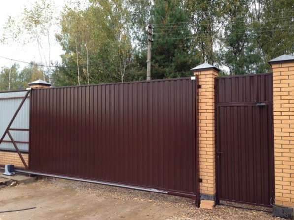 Откатные ворота в Электростали в Электростале фото 21