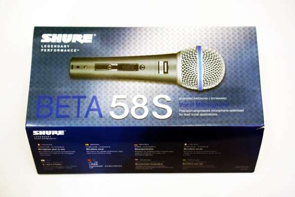 Микрофон shure beta 58s проводной в фото 5