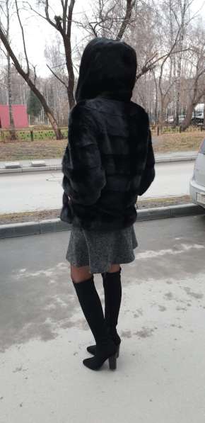 Продам шубу норковую новую чёрную в Новосибирске фото 4