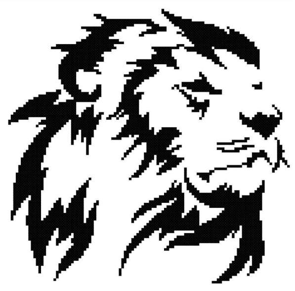 Схема-монохром для вышивания крестом в Новосибирске фото 16