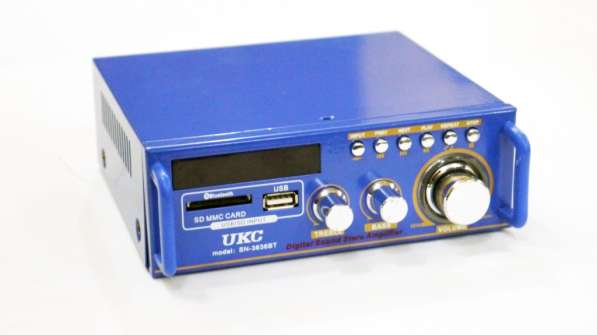 Усилитель UKС SN-3636BT - USB, SD, FM, MP3! 120W+120W в фото 4
