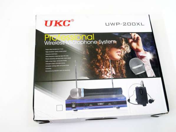 Радиосистема UKC UWP-200XL база 2 радиомикрофона в фото 5