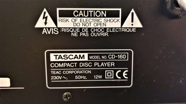 Профессиональный CD-проигрыватель Tascam CD-160 в Рязани