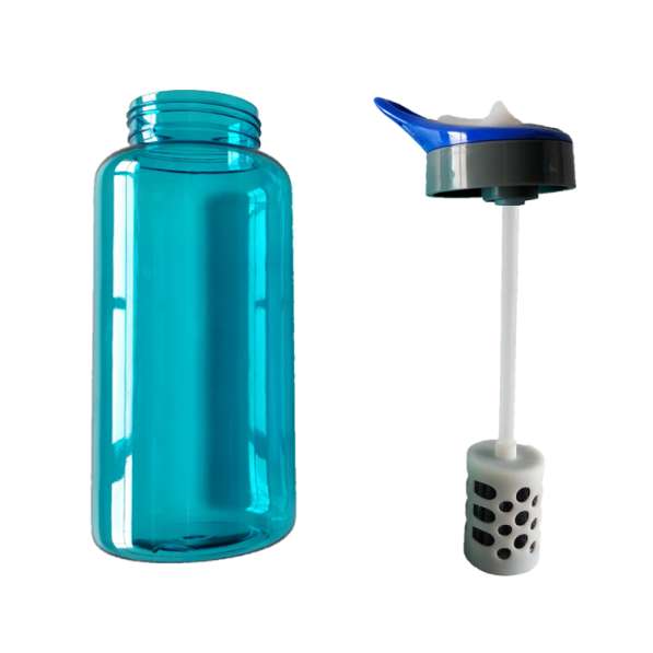 1.5-liter outdoor sports BPA-free filter water bottle в 
