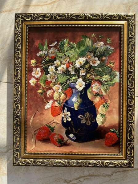 Масло холст, букет в Ростове-на-Дону фото 3