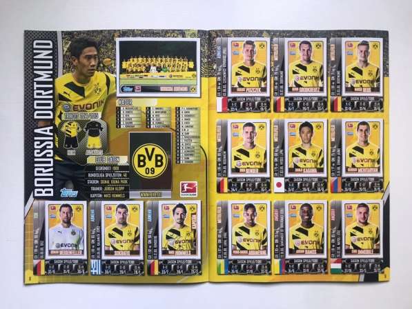 Panini / TOPPS Полный Альбом Бундеслига 2014-2015 в Москве фото 12