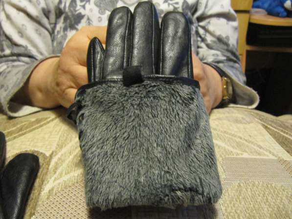 Перчатки кожаные на подкладке (Румыния) в Москве