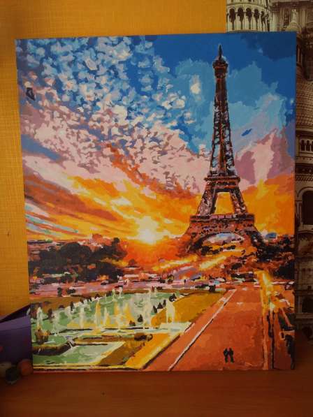 Картина с видом на Эйфелева башню
