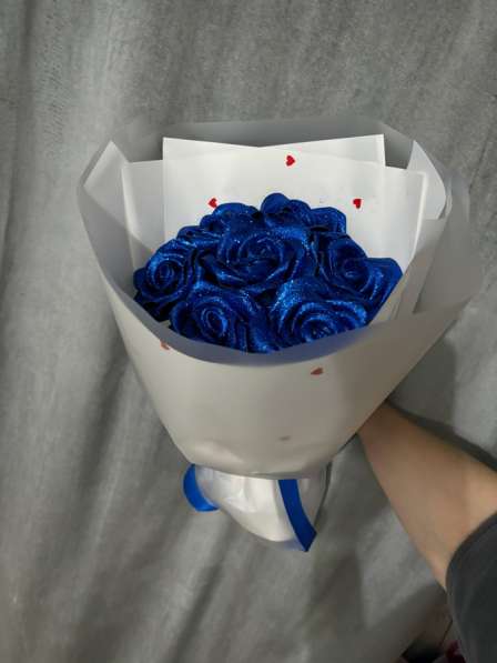 Букеты из атласных лент