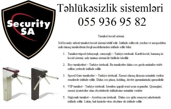 ❈Turniket kecid sistemi ❈