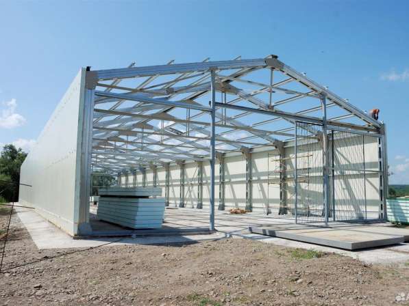 Быстровозводимые ангары склады из сэндвич панелей в Казани фото 11