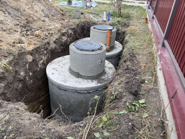 Сливная яма для частного дома из бетонных колец в Воронеже фото 3