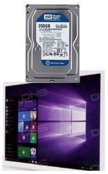 Жесткий диск Western Digital 250Gb с ОС Windows 10 Pro 32/64