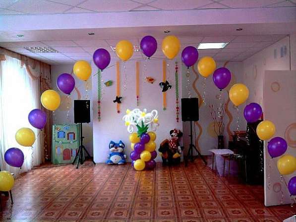 Оформление воздушными шарами в школе и детском саду. Алёна E в 