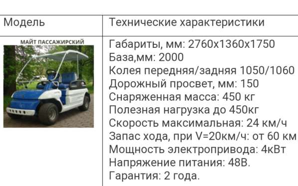 Гольф кар Майт Электромобиль в Тольятти фото 4