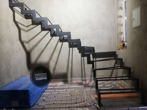 Металлический каркас лестниц в фото 14