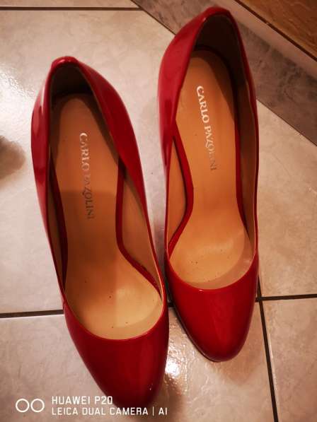 Красные жен туфли 39 Итал. размер в фото 3