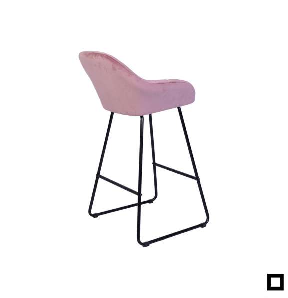 Барные стулья CAROLINE розовые, 3 шт в фото 4