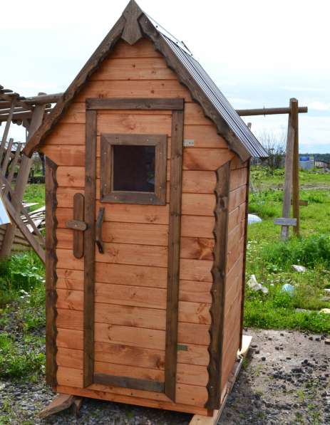 Дачный деревянный туалет в Череповце фото 7