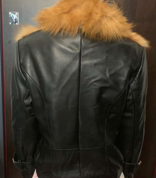 Куртка кожаная с лисой в Кудрово фото 4