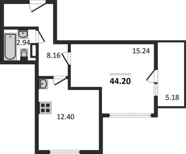 Продам однокомнатную квартиру в Санкт-Петербург.Жилая площадь 44,20 кв.м.Этаж 10.