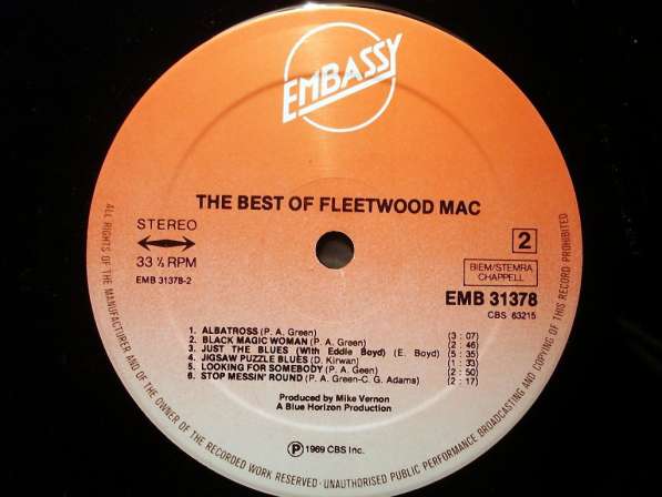 Fleetwood Mac ‎– The Best Of в Санкт-Петербурге фото 3