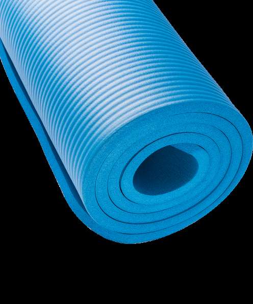 Коврик для йоги FM-301 NBR 183x58x1,2 см, синий в Сочи