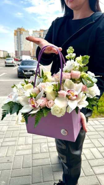 Цветы в Липецке сумочки с орхидеями в Липецке фото 3