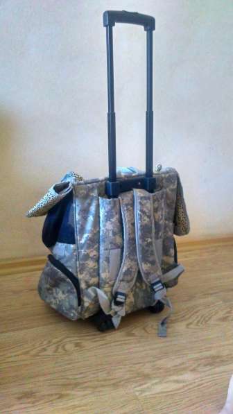 Дорожная сумка-рюкзак на колесах для собаки или кошки в Хабаровске фото 4