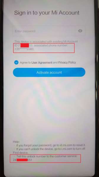 Разблокировка Xiaomi Mi 4A и Redmi 4x от Mi-account в 