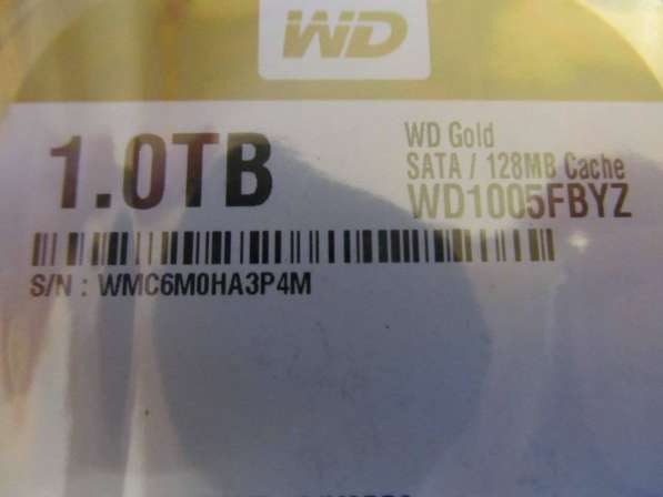 Жёсткий диск WD 1 TB GOLD! DataCenter Новый! в Владивостоке фото 3
