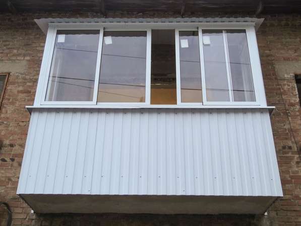 Окна из алюминия для балкона в хрущёвке