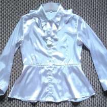 Блуза белая для девочки 8-11 лет, в Омске