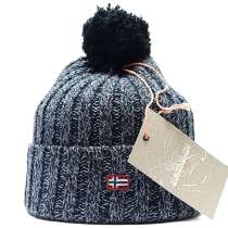 Шапка мужская Napapijri (серый меланж), в Москве