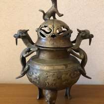 Антикварная Китайская курильница для благовоний, в Москве