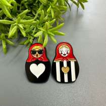 Матрешка брошь/значок, в Волгограде
