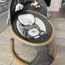 Электронные качели детские AmaroBaby серые с пультом, в Москве