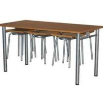 Стол с полками для 6-ти стульев Барнаул ЕвроМебель., в Омске