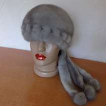 шапка норковая женская с хвостиками 57 р-р., в г.Донецк