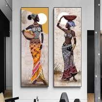 Oil paintings of African American art Deco figures, в г.Фучжоу