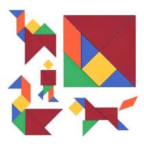 Головоломка Танграм с карточками Pocket Tangram, в г.Алматы