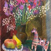 Натюрморт масляной пастелью, в Москве