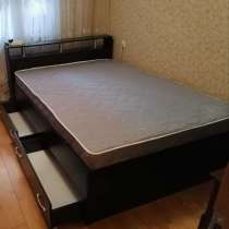 Кровать с матрасом и ящиками, в Москве